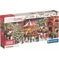 Weihnachtsdorf Panorama-Puzzle mit 1000 Teilen – Clementoni