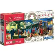 Weihnachtsmann-Express 1000-teilige Panorama-Puzzle - Clementoni