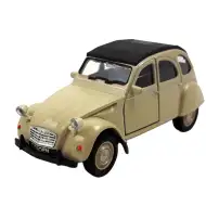 Welly: Citroën 2CV beige Metallmodellauto 1:64