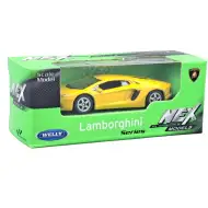 Welly: Lamborghini Aventador gelbes Metallmodellauto 1/64