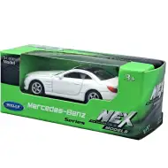 Welly: Mercedes-Benz SL500 weißes Metallmodellauto 1:64