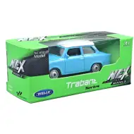 Welly: Trabant blaues Metallauto Modell 1/64