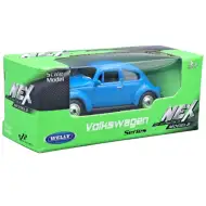 Welly: Volkswagen Käfer blaues Modellauto 1/64