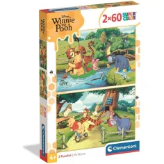 Winnie Puuhs Abenteuer – 2 x 60-teiliges Supercolor-Puzzle - Clementoni