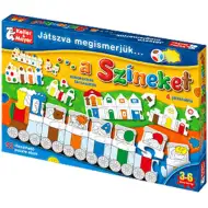 Wir lernen die Farben spielerisch kennen Brettspiel.