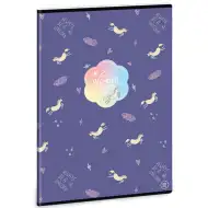 Wonderland Einhorn kariertes Heft A/4