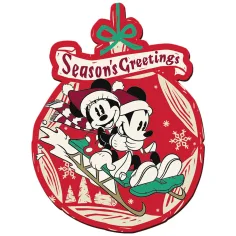 Wood Craft: Disney – Weihnachten mit Mickey Maus und Minnie Maus, Premium-Holzpuzzle mit 160 Teilen – Trefl Bild 2