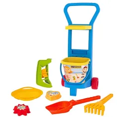 Ziehwagen mit Sandkastenset - Wader Bild 2