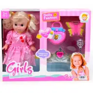 Zopf-Puppe mit Tiara und Zubehör 25cm
