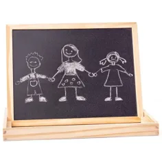 Zweiseitiges Magnettafel-Set mit Tiermotiven und Holzrahmen - Woodyland Bild 2