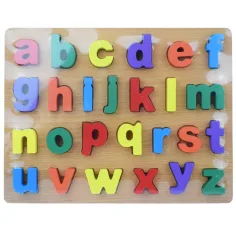 ABC bunte Holzbuchstaben Puzzlespiel 30x22cm