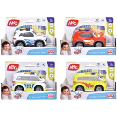 ABC Emergency Team Spielzeugauto mit Licht und Sound, verschiedene Varianten, 1 Stück - Dickie Toys