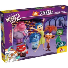 Alles steht Kopf 2 2-in-1 Puzzle und Malbuch mit 48 Teilen 35x25cm – Lisciani