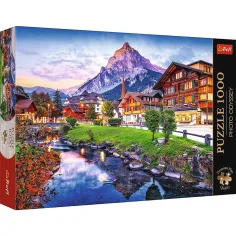 Alpen Dorf in der Schweiz 1000 Teile Premium Puzzle - Trefl