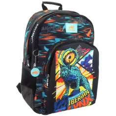 Animal Planet Iberischer Luchs runder Schulranzen, Rucksack 33x16x45cm