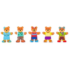 Anziehbare Bärenfamilie Holzpuzzle - Woodyland Bild 4