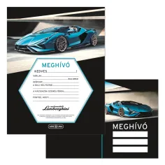 Ars Una: Lamborghini 10er-Einladungskartenset mit Umschlag