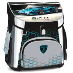 Ars Una: Lamborghini kompakte ergonomische Magnetverschluss-Schultasche, Rucksack 33x41x24cm