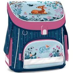 Ars Una: My Secret Garden Schultasche mit Magnetverschluss, Rucksack 33x41x24cm
