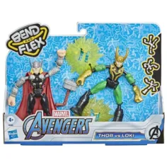 Avengers Bend and Flex Thor vs. Loki Figuren-Set - Hasbro
