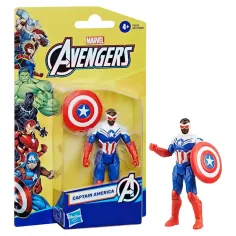 Die Rächer: Captain America Figur 10cm (Sam Wilson x Falke Erscheinung) - Hasbro