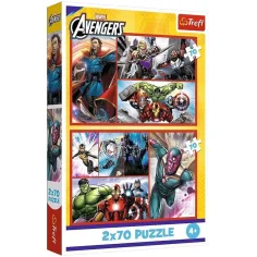 Avengers - Rächer - 2 x 70 Teile Puzzle - Trefl Bild 1