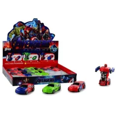 Verwandlungsauto der Avengers mit Licht in verschiedenen Varianten 1 Stück