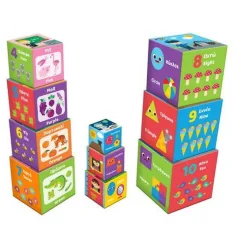 Baby-Lernwürfel, 10 bunte Würfel Bild 2