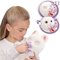 Baby Paw interaktive Plüschfigur – Weiße Katze Bild 4