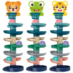 Ball Tower: Fröhliche Tierkugelbahn in verschiedenen Varianten 73x22cm 1 Stück Bild 2