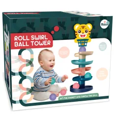 Ball Tower: Fröhlicher Tierkugelbahn in verschiedenen Varianten 68x22cm 1 Stück Bild 3