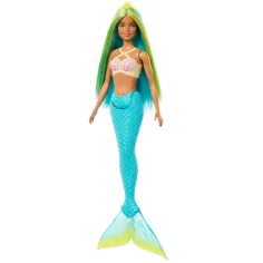 Barbie Dreamtopia: Meerjungfrau Puppe mit blauen Haaren und Flosse - Mattel Bild 2