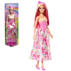 Barbie Dreamtopia: Prinzessinnenpuppe im rosa Schmetterlingskleid - Mattel