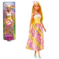 Barbie Dreamtopia: Prinzessinnenpuppe in gelb-rosa Schmetterlingskleid - Mattel