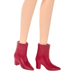 Barbie: Fashionista Freundinnen mit braunen Haaren stilvolle Modepuppe im Leopardenmuster-Kleid – Mattel Bild 4