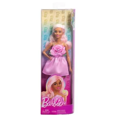 Barbie: Fashionista stilvolle Puppe im rosafarbenen Kleid - Mattel
