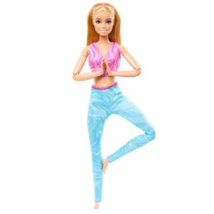 Barbie: Flexibler Yoga-Puppe mit blonden Haaren - Mattel Bild 2