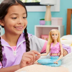 Barbie: Flexibler Yoga-Puppe mit blonden Haaren - Mattel Bild 6