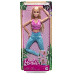 Barbie: Flexibler Yoga-Puppe mit blonden Haaren - Mattel Bild 7