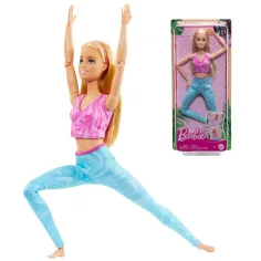 Barbie: Flexibler Yoga-Puppe mit blonden Haaren - Mattel Bild 1