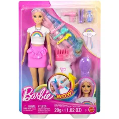 Barbie: Strahlende Regenbogenhaar Puppe mit Zubehör - Mattel