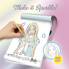 Barbie – Lass es funkeln! Glitzerndes Zeichenheft - Lisciani Bild 2