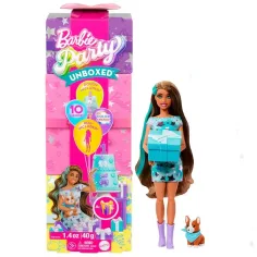 Barbie: Party Reveal Überraschungs-Puppe mit Corgi-Hund - Mattel