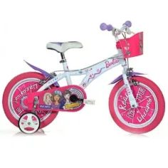 Barbie rosa-weiße Kinderfahrrad Größe 12 - Dino Bikes Fahrrad