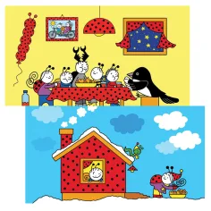 Bartos Erika: Bogyó und Babóca Lebkuchen Diafilm Bild 2