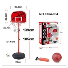 Basketballkorb-Set mit Ständer, Pumpe und Ball Bild 2