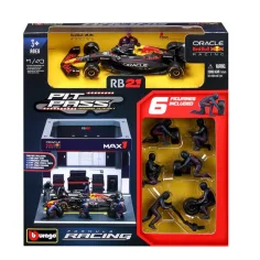 Bburago: F1 Rennwagen - Red Bull RB21 Pit / Max Verstappen 1/43