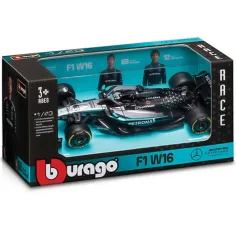 Bburago: Mercedes-AMG Petronas F1 W16 Russell F1 Rennwagen Metallauto Modell 1/43 (George Russell #63) Bild 1