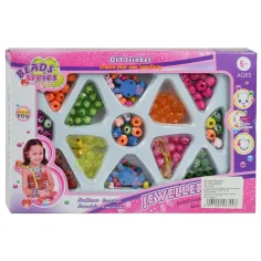 Beads Series: Schmuckherstellungsset mit über 50 bunten Perlen und Anhänger
