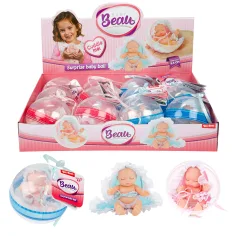 BEAU Baby schlafendes Baby Überraschungskugel in zwei Varianten 8,5 cm 1 Stück